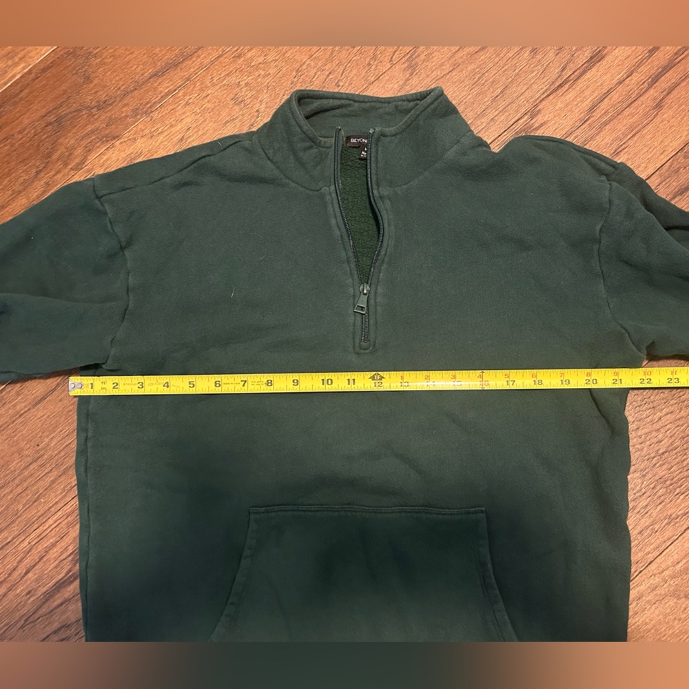 Beyond Yoga Forest Green Quarter Zip-Up Sweater - Picture 5 of 5